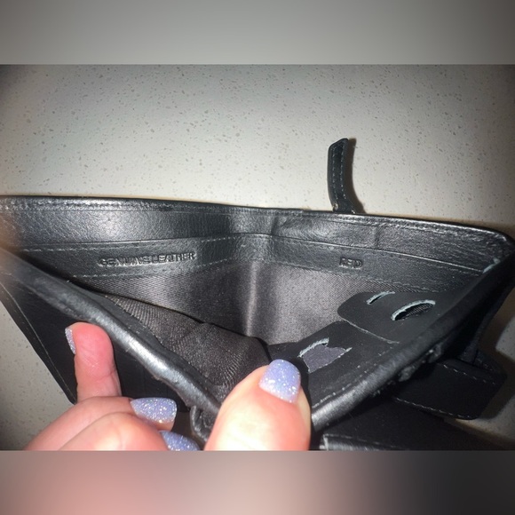 UNISEX RFID Black Leather Bi-Fold Wallet, lots in slots - Picture 13 of 14